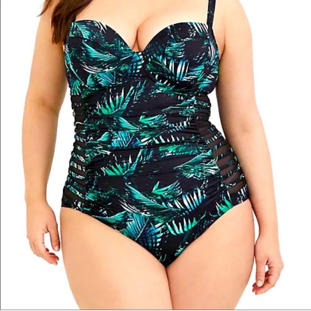 Torrid one-piece swimsuit with underwire